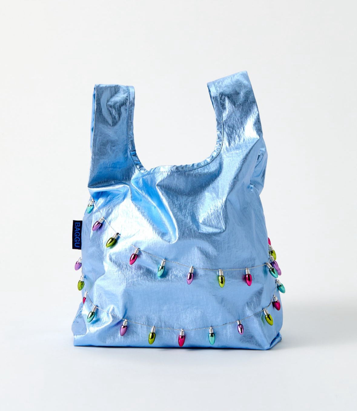 Baby Baggu - Blue Metallic